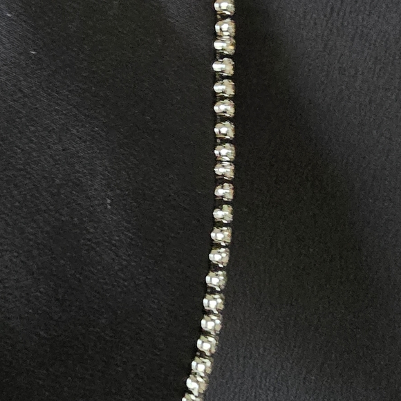 KARL LAGERFELD PARIS Black Crystal Embellished Rhinestone 10 Asymmetric - Picture 9 of 13